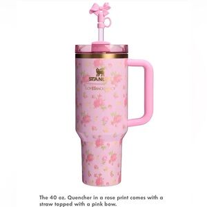 🔥STANLEY x Love Shack Fancy Tumbler 40oz Ibiza Sunset Pink BNWT🔥